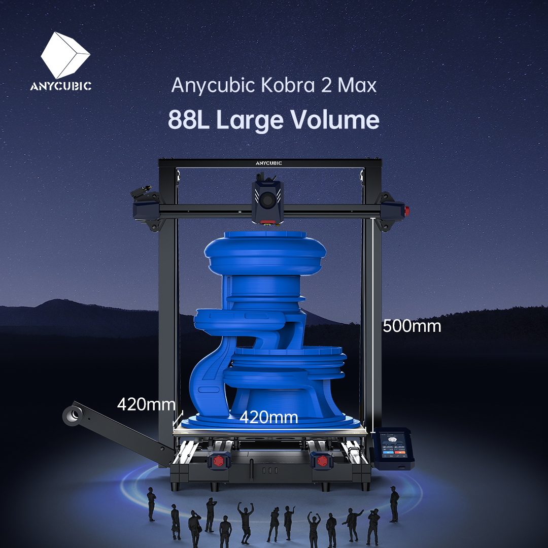 anycubic3dprint's tweet image. 🚀 Anycubic Kobra 2 Max - Speed Exceeds, Size Expands
Act now and enjoy our early-bird discount, saving you $90 instantly! 💰

🔗 Get yours here: [bit.ly/47RZdZ9]

#3dprinter #anycubickobra2max #large3dprinter #big3dprinter