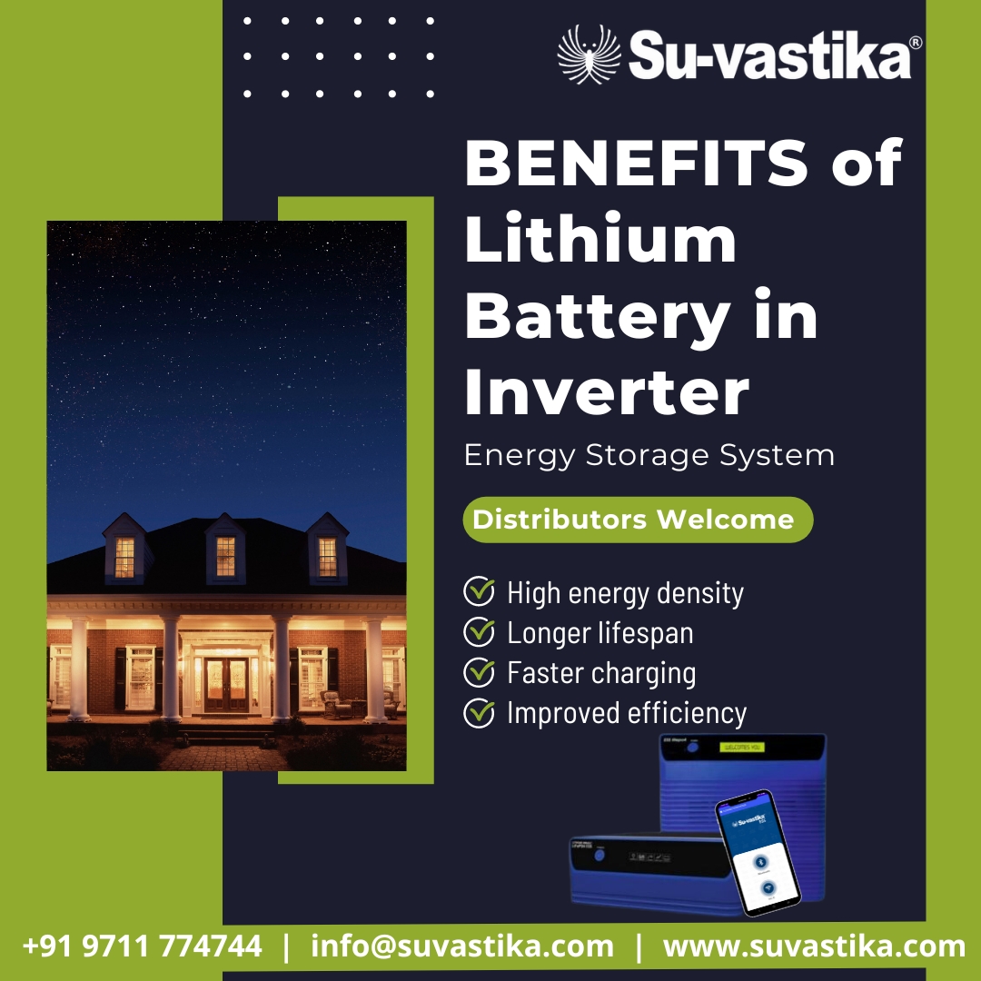 Power up your future with Suvastika Systems! Embrace sustainable energy solutions for Homes, Offices, Hospitals, Housing Societies, Industries and many more.

#SuvastikaSystems #EnergizingTheFuture #PowerStorageSolutions #SustainableEnergy #StarExportHouse #InnovativeTechnology