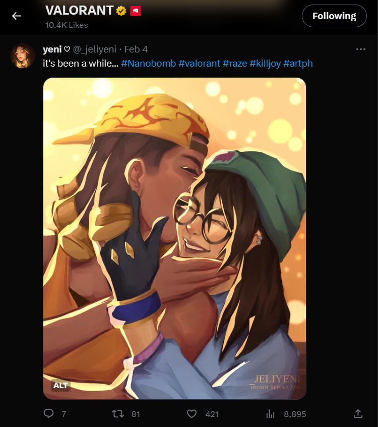 nyekoni_'s tweet photo. HI! 🩷 I am Yeni, 18, a self-taught digital artist and currently an art student. This is my new account so I'm looking for #artmoots 🫶 

I mostly do fanart portraits &amp; one got noticed by the official VALORANT twt!  #VALORANT #artph #arttwt https://t.co/RXQNfHYxrh