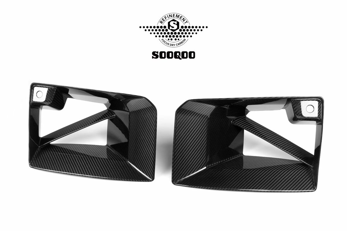 zhuwenxu's tweet image. SOOQOO-潮酷改装案例
宝马M2 G87干碳前脸酷改
MP款前唇+前杠风口+前杠轮眉 #G87M2 #BMW