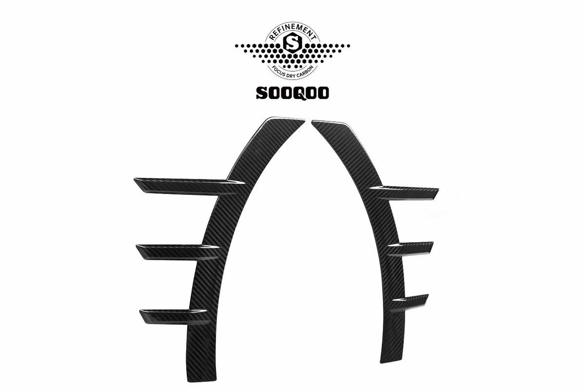 zhuwenxu's tweet image. SOOQOO-潮酷改装案例
宝马M2 G87干碳前脸酷改
MP款前唇+前杠风口+前杠轮眉 #G87M2 #BMW