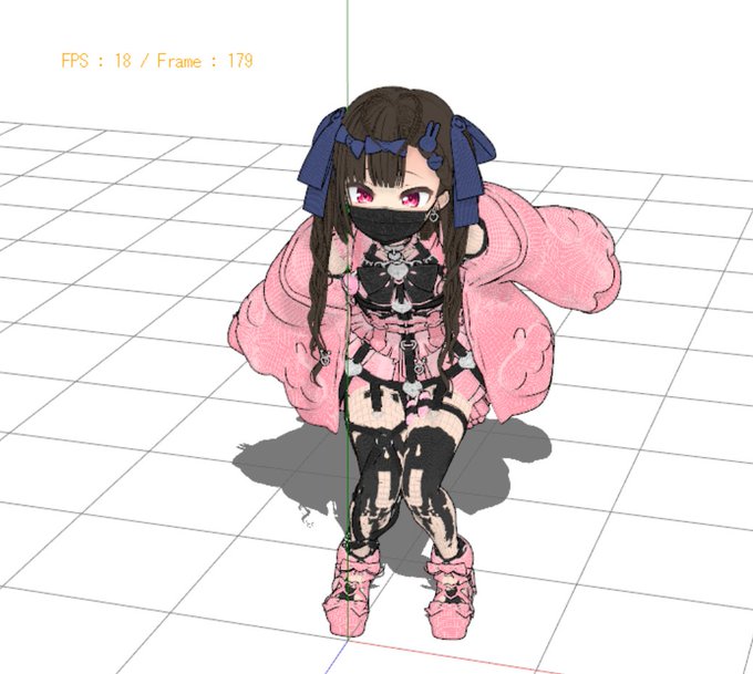とりあえず♂バージョンのウェイトができたっぽいのでpmx仮出力なう
PMXEditorで18fps
MikuMikuDanceで3体出したら39fpsだったでござる
YA BA I 