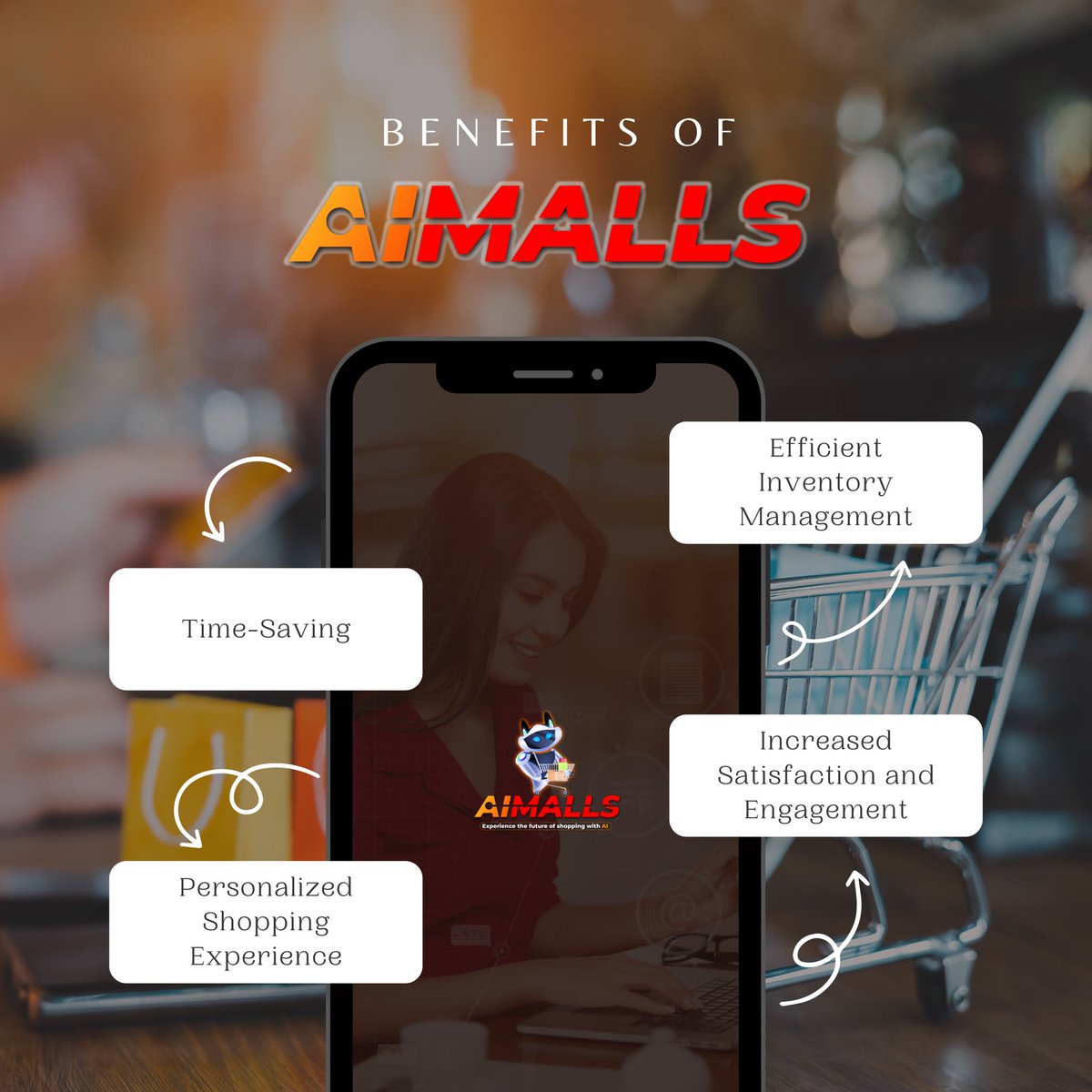 ai_malls's tweet photo. 🙌 Elevate Your Shopping Experience with AiMalls! 🛒

⏰ Save Time: AI algorithms suggest products, cutting down search time.
📋 Optimize Inventory: AI predicts trends, guides stocking decisions.
🛍️ Personalization: AI tailors suggestions to your style and preferences.
😊 Boost Satisfaction: Customization leads to happier customers.

These are just a glimpse of the many benefits AiMalls offers! Discover more at 🌐 https://t.co/TgJoQfc2cL

Show your support by liking, commenting, and sharing! Stay tuned for updates. 🤩

#AiMalls #Advantages #FutureOfShopping #Ai #PoweredByAi #AiProject #Ecommerce #AIT #Platform #Store #App