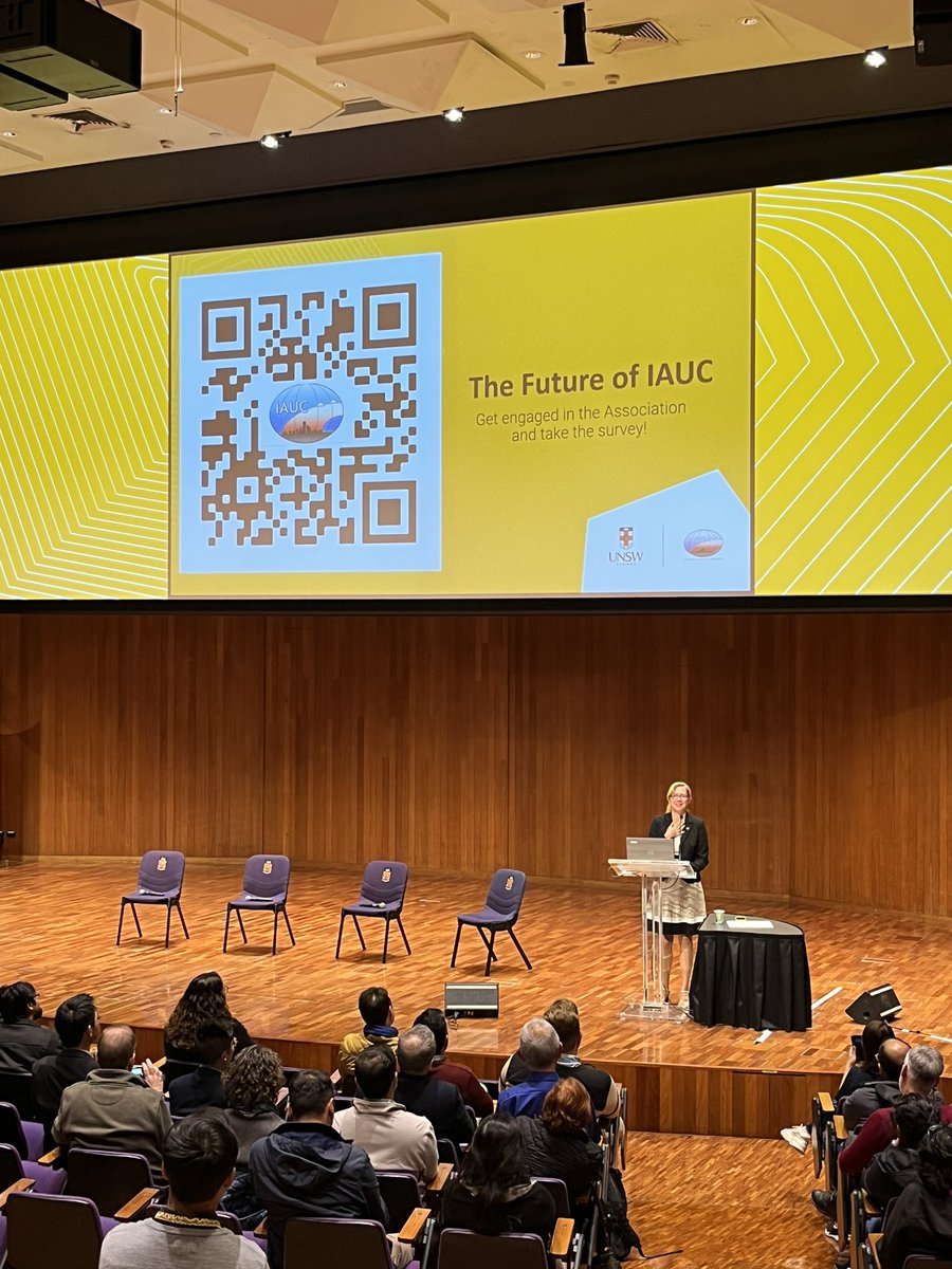 11th International Conference on Urban Climate (@icuc11sydney) on Twitter photo <a href="/ArianeMiddel/">Ariane Middel</a> is giving the closure speech of #ICUC11Sydney “We are witnessing a generational shift and a diversification in the field…” ✨Now #IAUC have collected input to continue improving and expanding the engagement! You can contribute for example filling this Survey!✨ <a href="/ArianeMiddel/">Ariane Middel</a> is giving the closure speech of #ICUC11Sydney “We are witnessing a generational shift and a diversification in the field…” ✨Now #IAUC have collected input to continue improving and expanding the engagement! You can contribute for example filling this Survey!✨