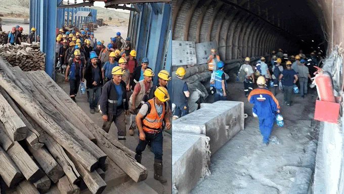 Madenciler İşgalde: Eskişehir/Mihalıççık'ta kıdem tazminatları ve maaşları aylardır ödenmeyen 160 madenci madeni işgal ederek kendilerini madene kapattı.