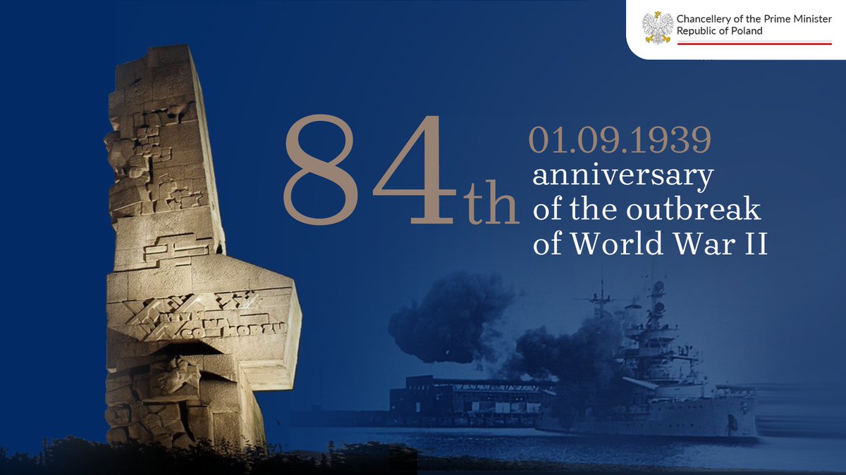 #WorldWarII began #OTD in 1939 with Germany's aggression against #Poland. The invasion of Poland was the result of a secret agreement between Adolf Hitler's Third Reich and Joseph Stalin's USSR. We pay tribute to the victims of the greatest armed conflict in the history.🕯️