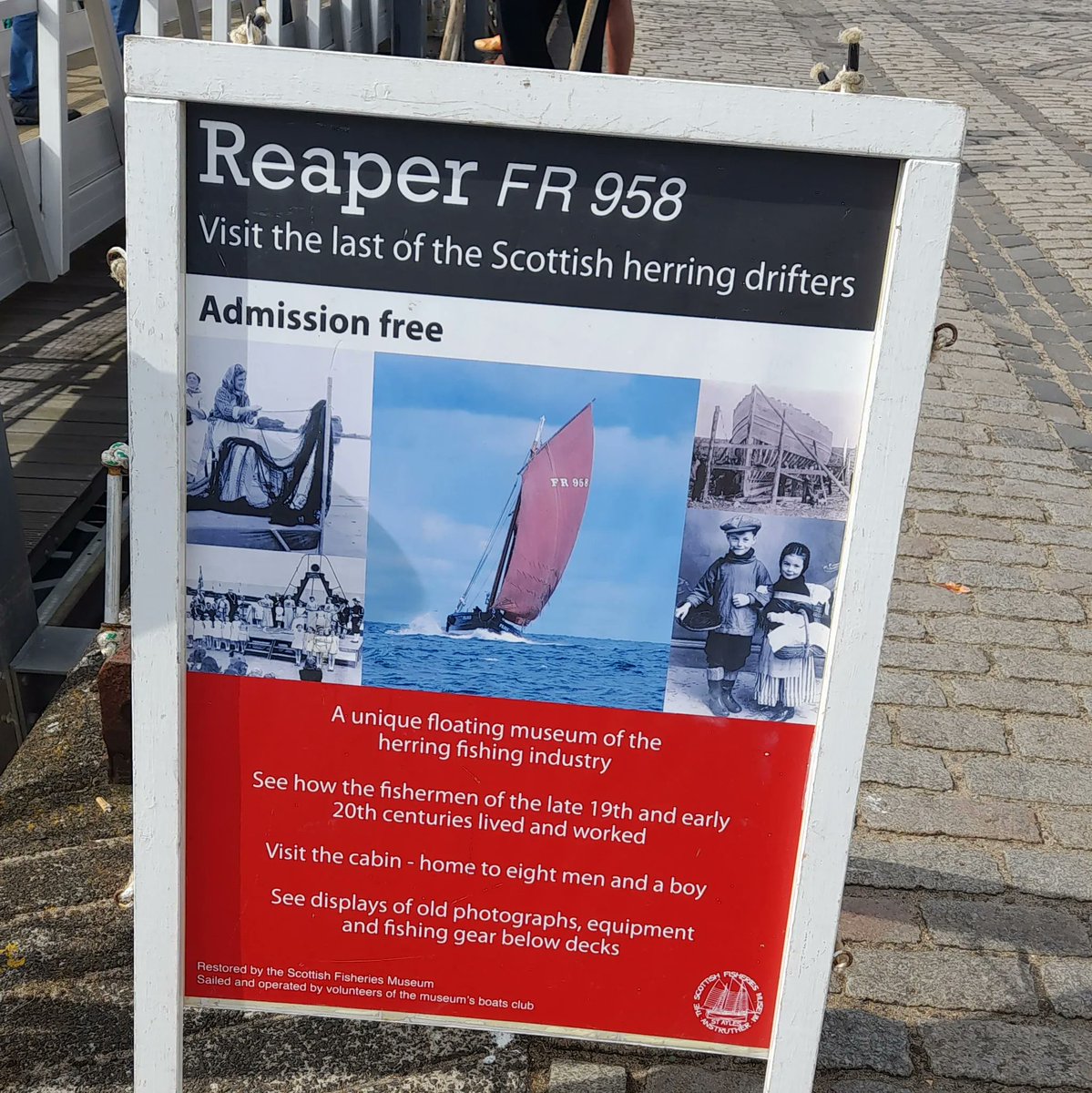 Our flagship 'Reaper' is open for one more weekend this season so don't miss your chance to climb aboard and explore below decks on this magnificent #historicvessel Our  guides will welcome you at the pontoon opposite the museum. 1st, 2nd and 3rd Sept 11am - 3pm Entry by donation