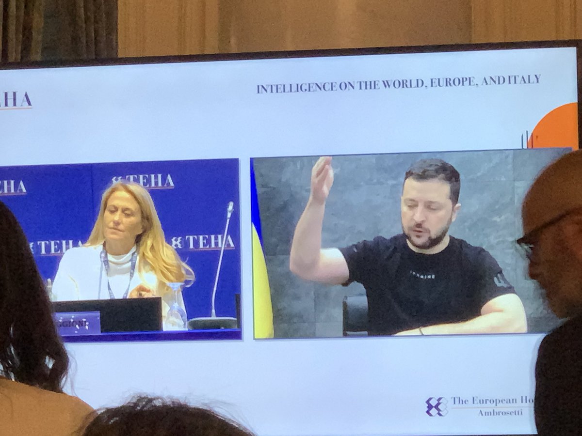 #Cernobbio2023
Zelensky “Putin aveva offerto garanzie a Prigozhin e poi lo ha ucciso perché lo temeva. La sua parola non vale nulla, non si può negoziare con lui in nessuna circostanza” live@classcnbc