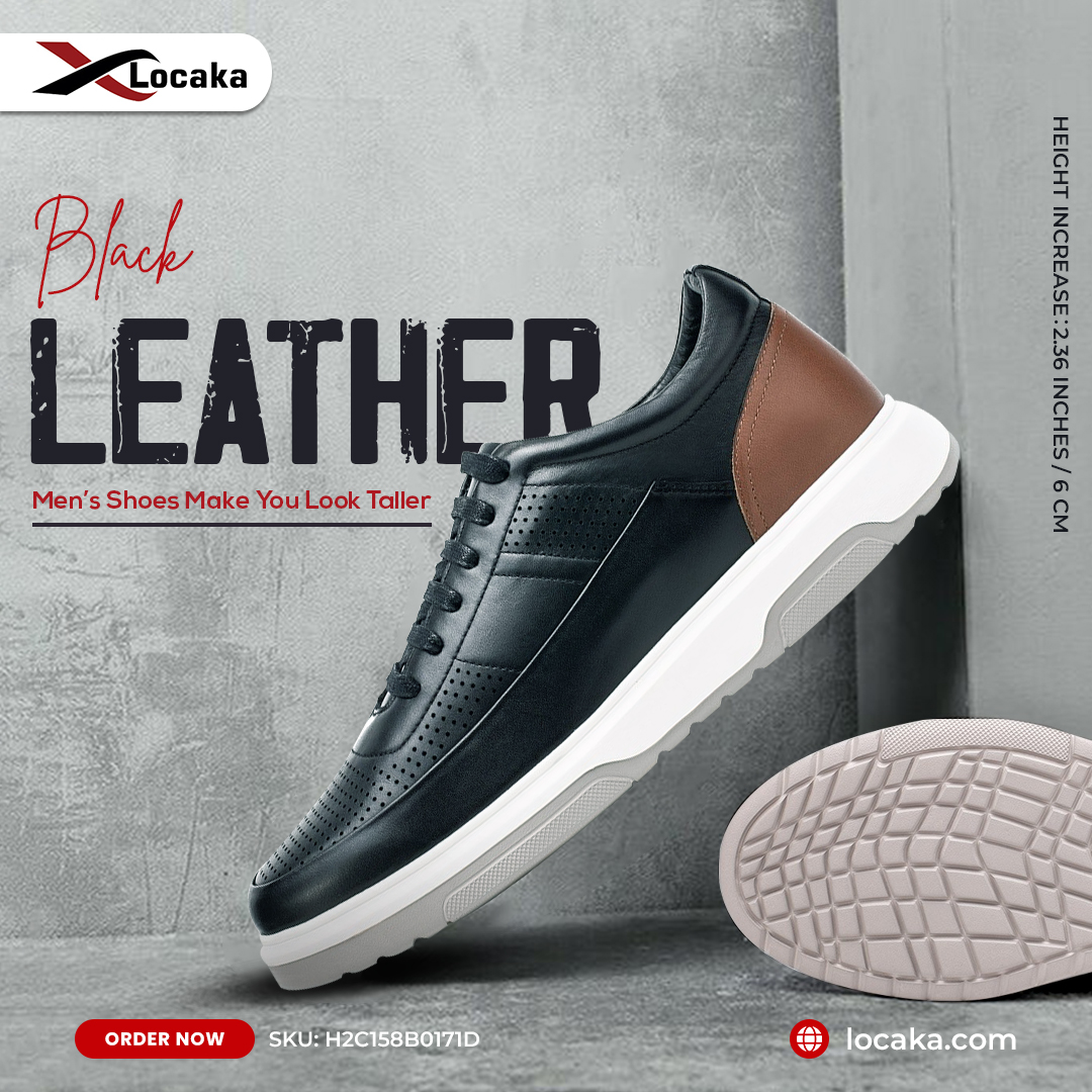 LocakaS's tweet photo. 🤚🚫 Don't let your height hold you back🚶🏻‍♂️

Check out now-🛒  https://t.co/0tKyMBWjJD 👈

🔝Level up Your Appearance with These Black Leather Casual Men Shoes 
With Hidden Heel 👞

#elevatorshoes #menfashion #locaka #shoes #FashionFootwear https://t.co/1xBFK6z2X2