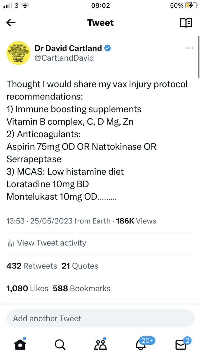 CartlandDavid's tweet photo. The reason this winter will be a bad ‘Covid’ winter is not due to a more dangerous scariant……it’s more to do with a mild illness taking its toll on the multiple vaccinated cohorts due to immune destruction and spike protein related co-morbidity! Detox!!!! https://t.co/9uBKwNx70E