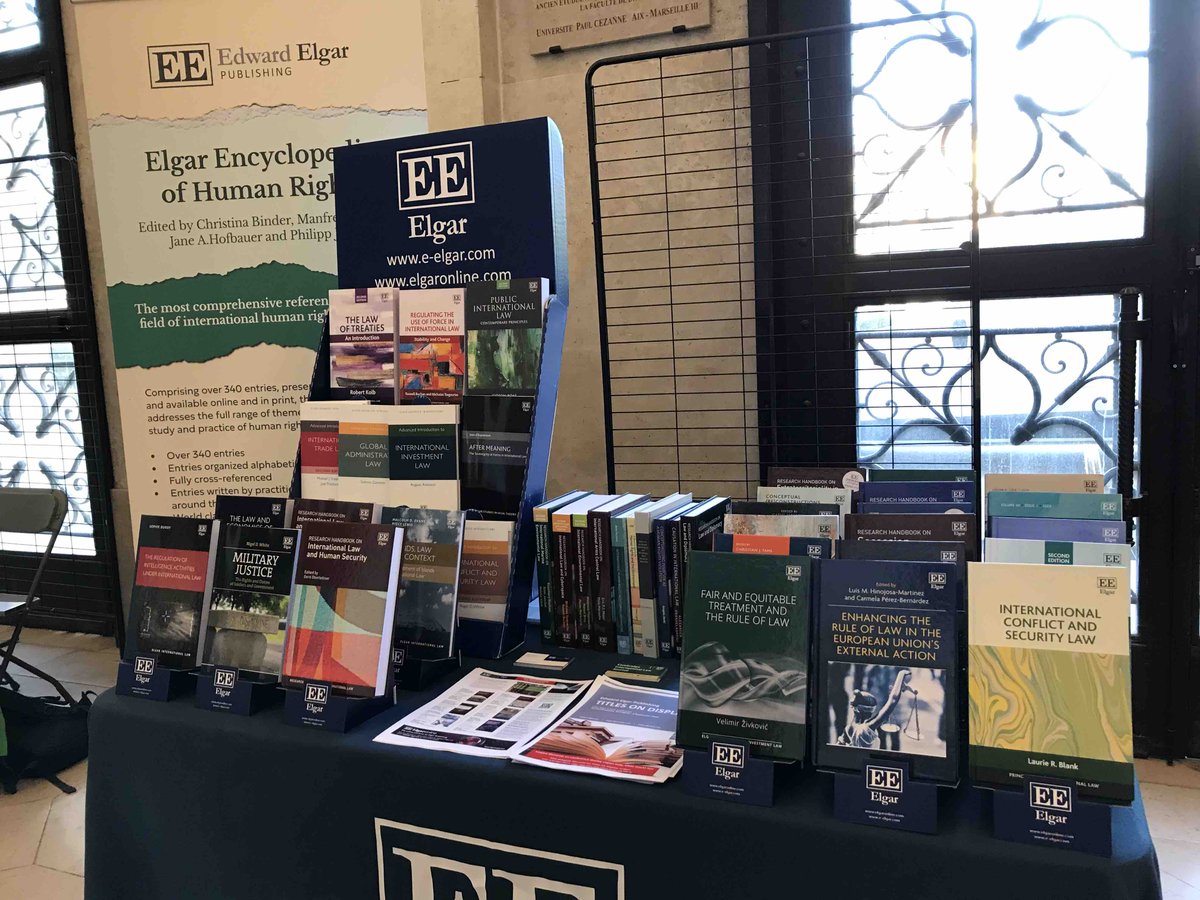 Day 2 of #ESIL2023 - come and see all the latest books at the Elgar bookstand!