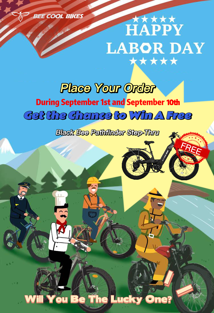 BeecoolBikes's tweet photo. 🌟 𝐁𝐞𝐞𝐂𝐨𝐨𝐥 𝐁𝐢𝐤𝐞𝐬 𝐋𝐚𝐛𝐨𝐫 𝐃𝐚𝐲 𝐂𝐞𝐥𝐞𝐛𝐫𝐚𝐭𝐢𝐨𝐧 – 𝐂𝐲𝐜𝐥𝐢𝐧𝐠 𝐄𝐱𝐭𝐫𝐚𝐯𝐚𝐠𝐚𝐧𝐳𝐚! 🌟
Purchase any BeeCool ebike, and win a free black Bee Pathfinder Step-Thru!
https://t.co/rRx9tocbXF
#beecoolbikes #beecool #ebike #labourday #lottery #FREEBIKE https://t.co/3ZsG1WwmsW