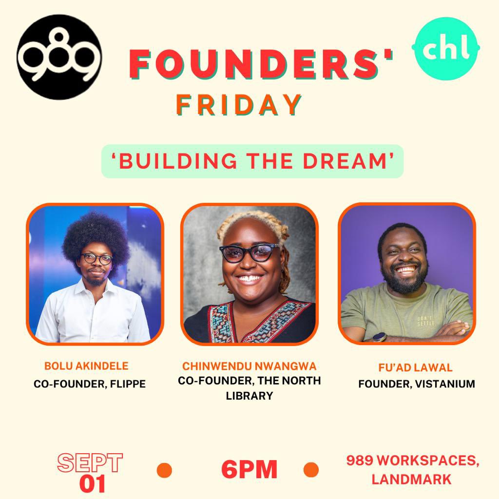 989workspaces's tweet photo. 989 Founder's Friday provides a platform for aspiring business owners/individuals to learn, network, gain exposure, receive feedback, and connect with potential collaborators or clients. 

Follow the link to register:

https://t.co/UnxJNyTEym

#989workspaces
#coworking https://t.co/DD5sAcVh8R