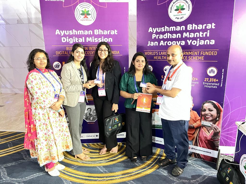 NHA's stall at Global Digital Health Summit 2023 at Jio World Convention Centre, Mumbai.

The team created ABHA cards for the visitors and explained about the flagship programs.

#ABDM #digitalhealth