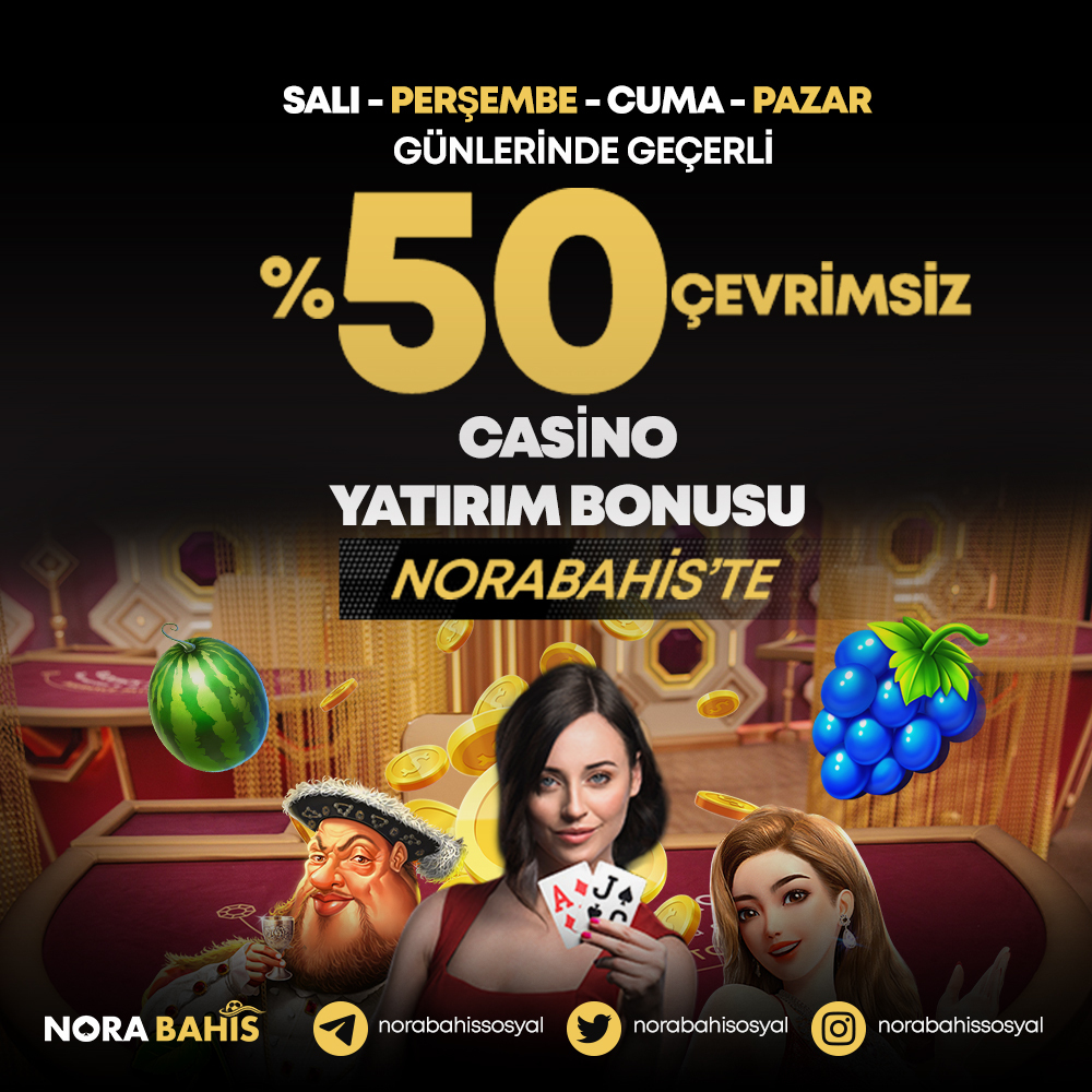 🔥#NORABAHİS'TE ŞARTSIZ #FREEBET ETKİNLİĞİ BAŞLADI.🔥 ↗️Telegram Kanalımız 👉t.me/norabahisresmi 📷Instagram Hesabımız 👉 instagram.com/norabahissosya… ✖️Twitter Hesabımız 👉 @norabahisosyal ve @norabahisdestek ⬆️ Yukarıda Belirtilen Sosyal Medya Hesaplarımızı…