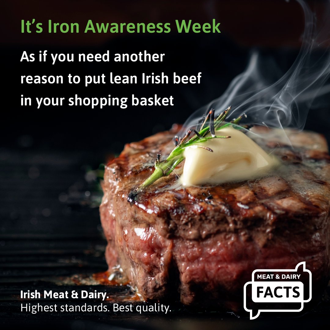You probably already know that lean Irish beef is one of the richest sources of iron, and it’s in the form (of heme-iron) most easily absorbed by your body.  

Plenty of iron can be found in the beef section of your local supermarket.