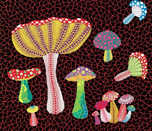 Japanese artist Yayoi Kusama, Toadstools (c.1990) #womensart #September Have a great weekend too and thanks for following ;) x