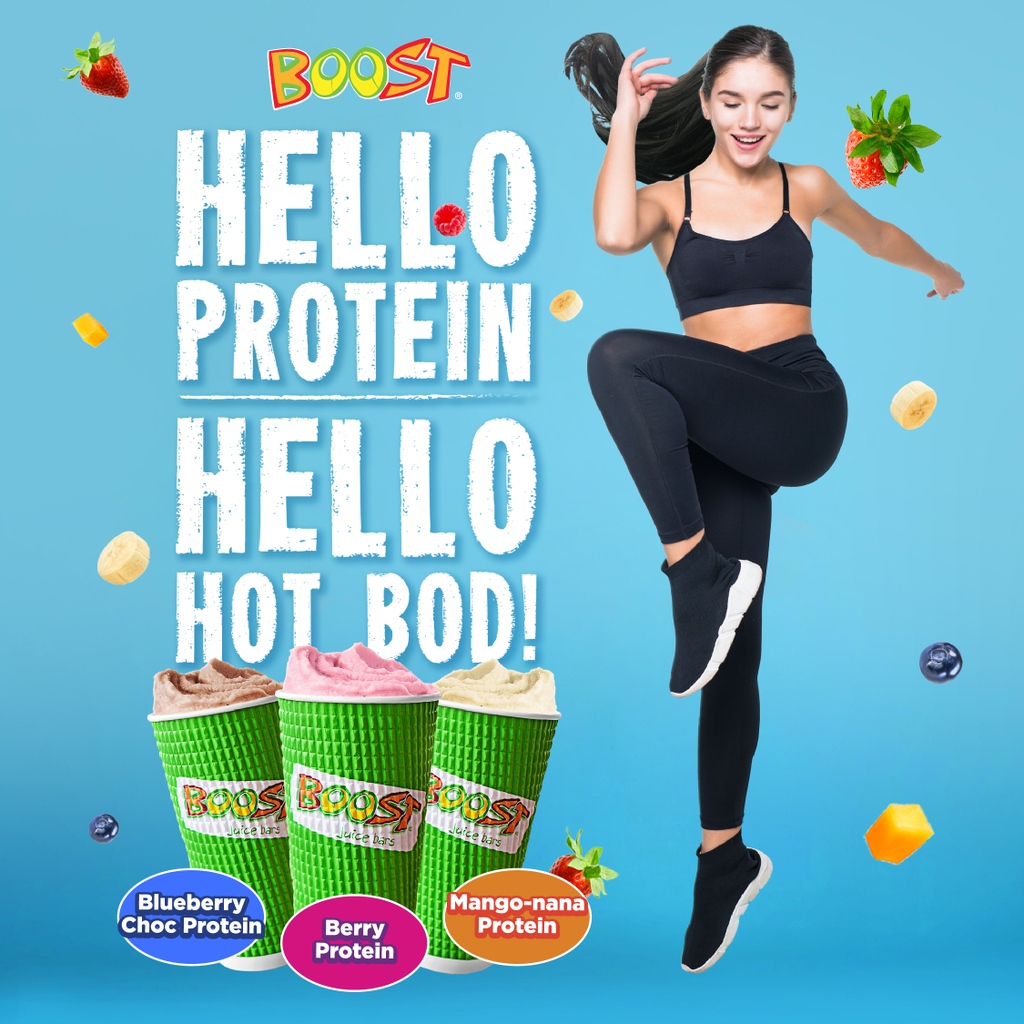 PondokIndahMall's tweet photo. Get active this September with our protein-packed drinks! 💪
Try Blueberry Choc, Berry, and Mango-nana Protein for a delicious boost. Available from September 1st to 30th, 2023. 🥤💥
#BoostJuice #ProteinPower #SeptemberSpecial https://t.co/pWWYbvqF35