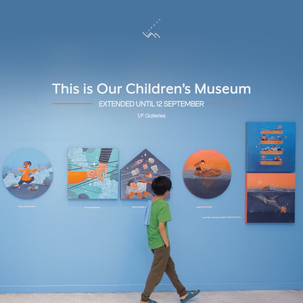 The exhibition This is Our Children’s Museum is extended for viewing until 12 September, Tuesday.

This is Our Children’s Museum is on view at the UP Vargas Museum’s 1/F Galleries. We are open for viewing every Tuesday to Saturday from 9:00 am to 5:00 pm, except holidays.