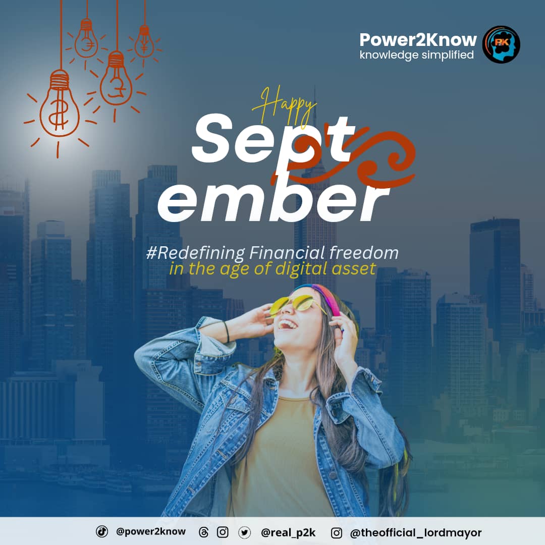 Welcome to a new month of limitless possibilities! 
In the age of digital assets, let's redefine financial freedom together. Embrace #cryptowealth, #blockchainsuccess, and #financialfreedomrevolution as we navigate the future of finance. #newmonthgoals #septembersuccess #knowbedo