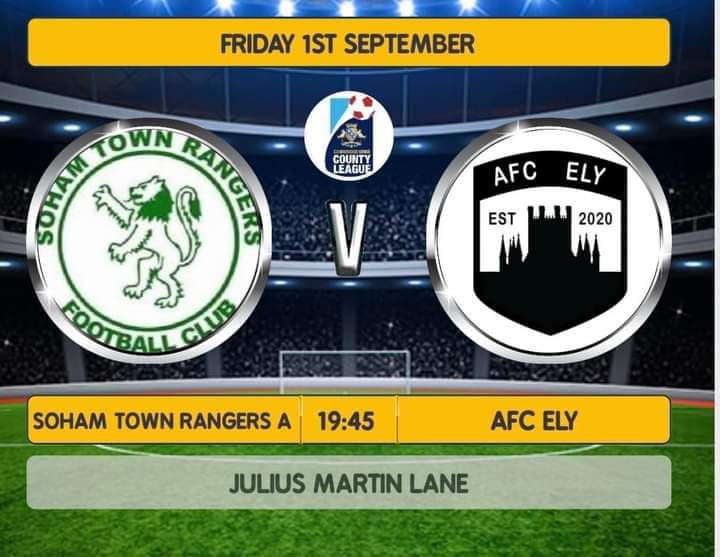 SohamTownRanger's tweet photo. Matchday

The A Team tonight begin their @cambsleague Division 3B campaign at home to @afc_ely
7.45pm kick at the Lane

🎟️ Free Entry 
🍺 Clubhouse Open

Support The Greens https://t.co/rmsTr88XBk