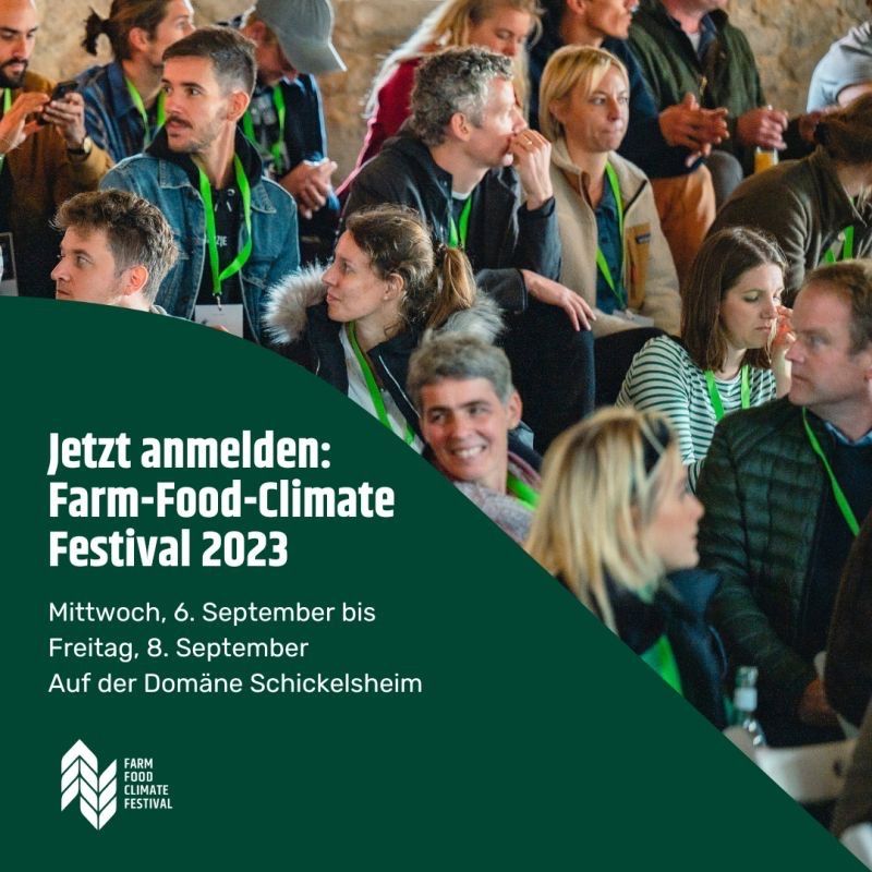 startupnds's tweet photo. Schon mal vom Farm-Food-Climate Festival gehört? Am 6.9. geht es los: 3 Tage lang versammeln sich Landwirt*innen, Wissenschaftler*innen, Politiker*innen und AgriFood Startups, um gemeinsam die Weichen für die Transformation der Land- und Ernährungswirtschaft zu stellen! 🌽🌱 https://t.co/zO13NzZ9Q7