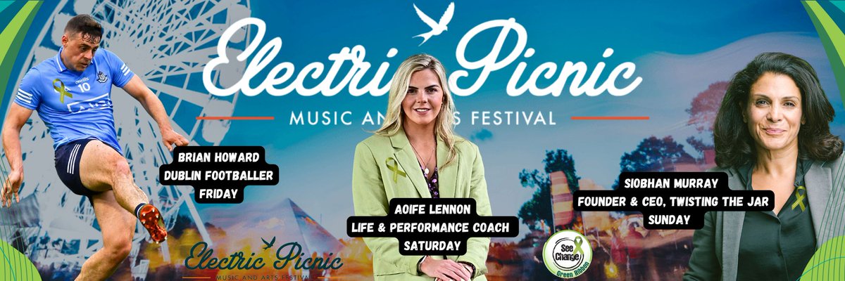 Exciting day ahead as we  kick off the #GreenRibbon2023 campaign 💫

It all begins today at the Mansion House &amp; afterwards we will make the trip to #Electricpicnic where you can find our guest speakers throughout the weekend 👏

Let's #EndtheStigma this September 💚