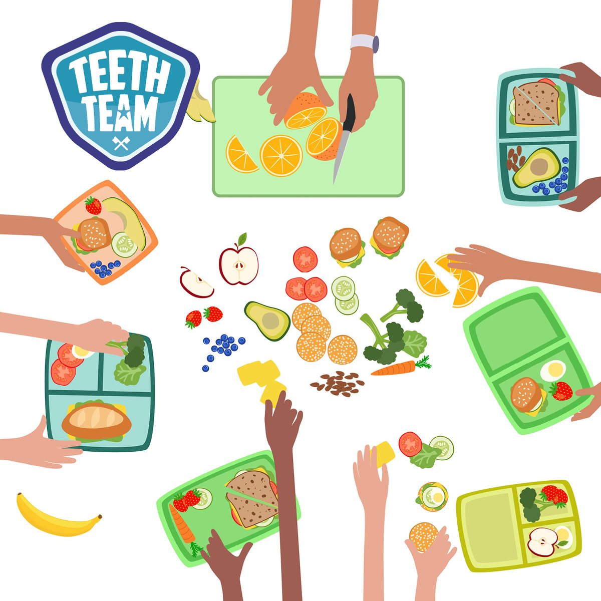 TeethTeam's tweet photo. If youβve got packed lunch prep on your to-do list this weekend - keep kids happy and healthy amidst the back-to-school chaos with our #TeethTeam diet advice: https://t.co/sn65nysidU https://t.co/UOFEAh2rQ9