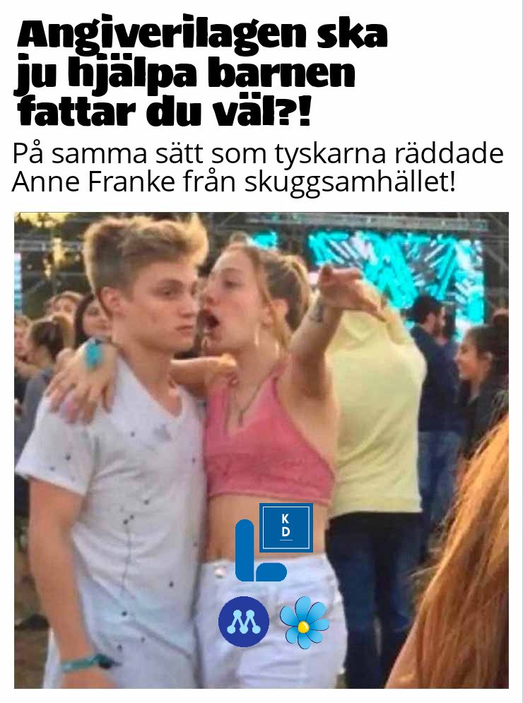 VAlingsas's tweet photo. Angiverilagar är för totalitära samhällen. Upp till kamp mot regeringens fascistiska omformning av Sverige! #fredagsmeme https://t.co/CL1m01l7jJ