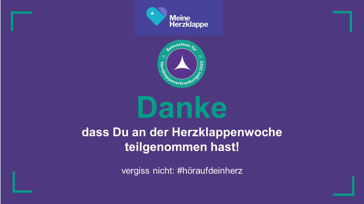 Meine Herzklappe (@mherzklappe) on Twitter photo Wollt ihr mehr über Herzklappenerkrankungen wissen, dann besucht unsere Website meineherzklappe.at oder unseren Youtube Kanal youtube.com/channel/UCKReA…
Nicht vergessen #höraufdeinherz #ListenToYourHeart
<a href="/GlobalHeartHub/">Global Heart Hub</a> Wollt ihr mehr über Herzklappenerkrankungen wissen, dann besucht unsere Website meineherzklappe.at oder unseren Youtube Kanal youtube.com/channel/UCKReA…
Nicht vergessen #höraufdeinherz #ListenToYourHeart
<a href="/GlobalHeartHub/">Global Heart Hub</a>