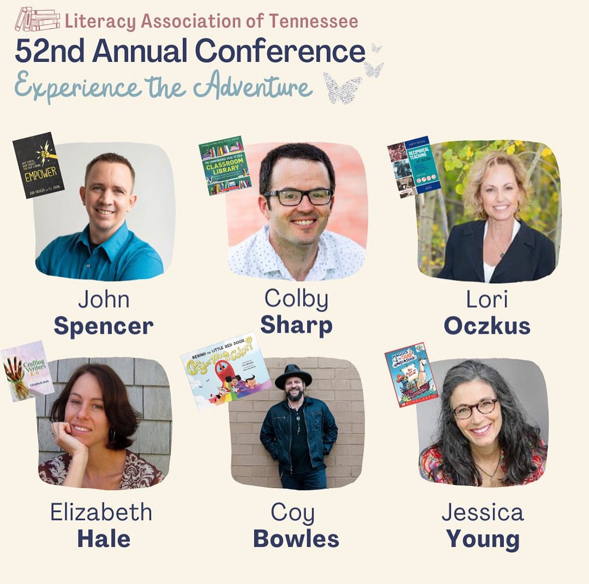 MCLA_Chapter's tweet image. Check out the fabulous presenters for the 52nd Annual Conference! 📚🦋 #2023LATConference #experiencetheadventure