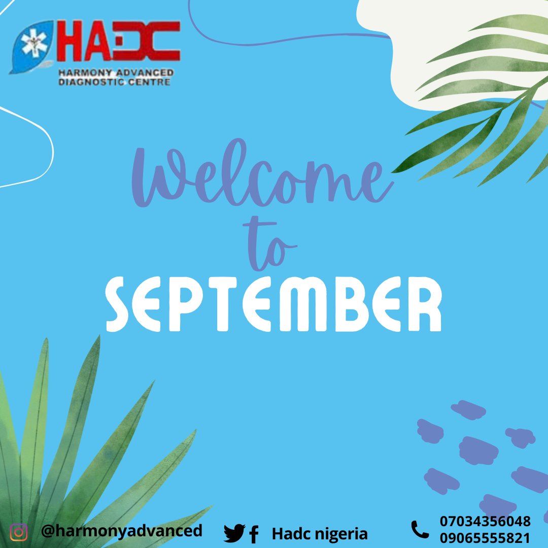 HadcNigeria's tweet photo. We go again!!!
Welcome to the month of September.
#newmonth #september2023 #hadcilorin https://t.co/qPtOXZVUUY
