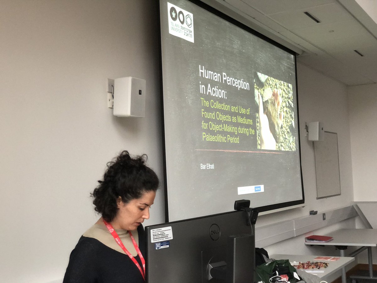 xscape_project's tweet photo. Bar Efrati from @TelAvivUni starts her contribution about human perception of materiality in the Palaeolithic at @archaeologyEAA #EAA2023 #s710 https://t.co/p1AKZGTHeO