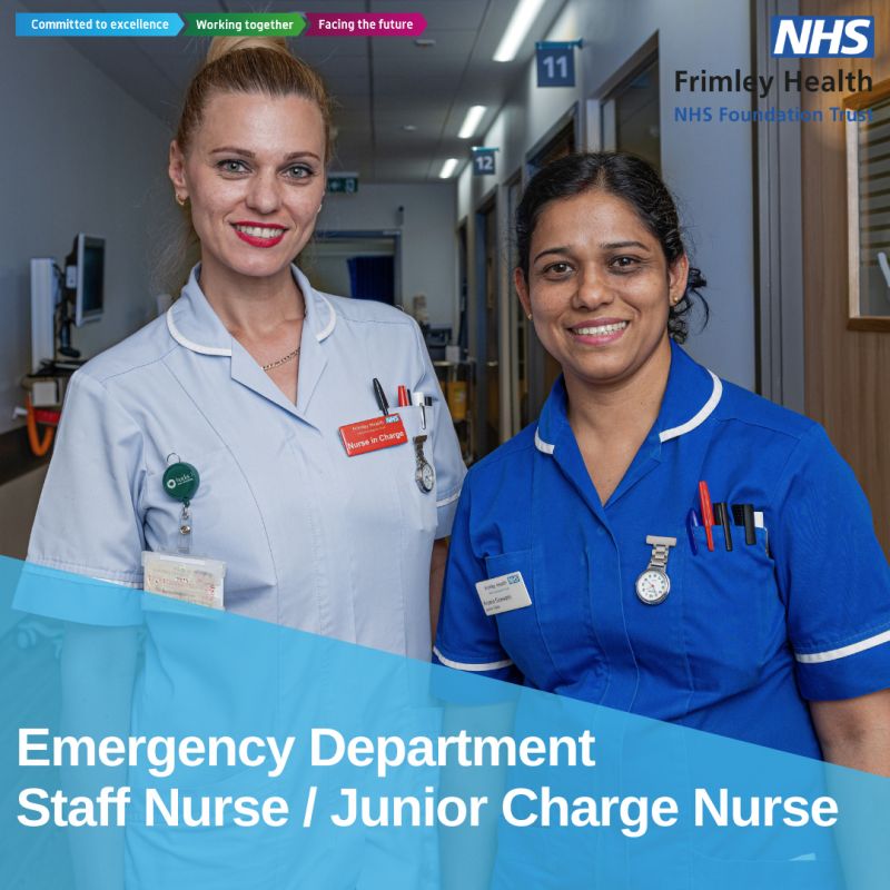 Are you considering a career in ED as the next step on your band 5 nursing pathway or as a newly qualified registered nurse? To find out more and apply : careers.fhft.nhs.uk/our-vacancies/……