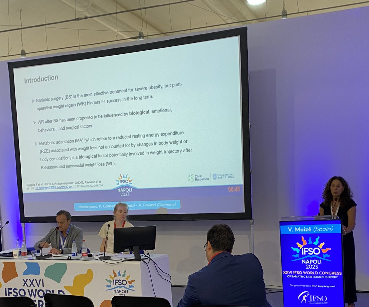 Excellent presentation by Violeta Moize Metabolic Adaption after Bariatric Survery