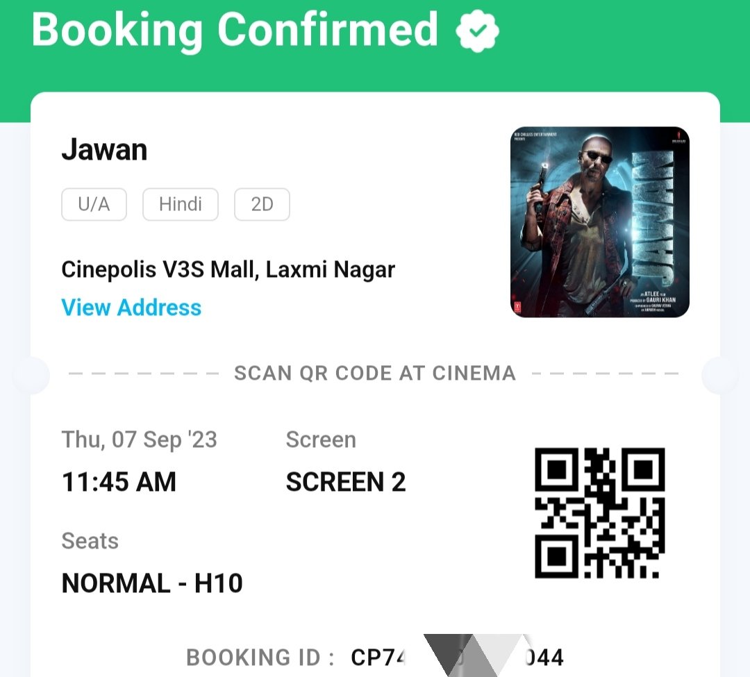 Your_Rayan's tweet photo. Done 😇✅✅
#Jawan 
#ShahRukhKhan https://t.co/Hvn2F560kx