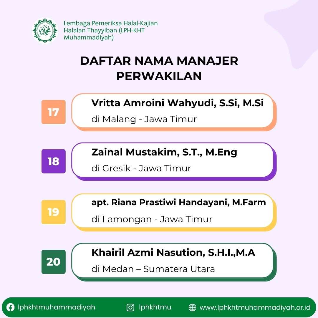 lphkhtmu's tweet photo. Halal Is Our Need, Our Quality and Our Choice!  Find us on! Instagram &amp; TikTok : lphkhtmu Twitter : LPHKHTMuh Facebook : lphkhtmuhammadiyah  #lembagapemeriksahalal #lphkht #muhammadiyah #aisyiyah #wajibhalal #sertifikathalal #sertifikasihalal #halalcenter #manajerperwakilan https://t.co/RtB6vKJLjr