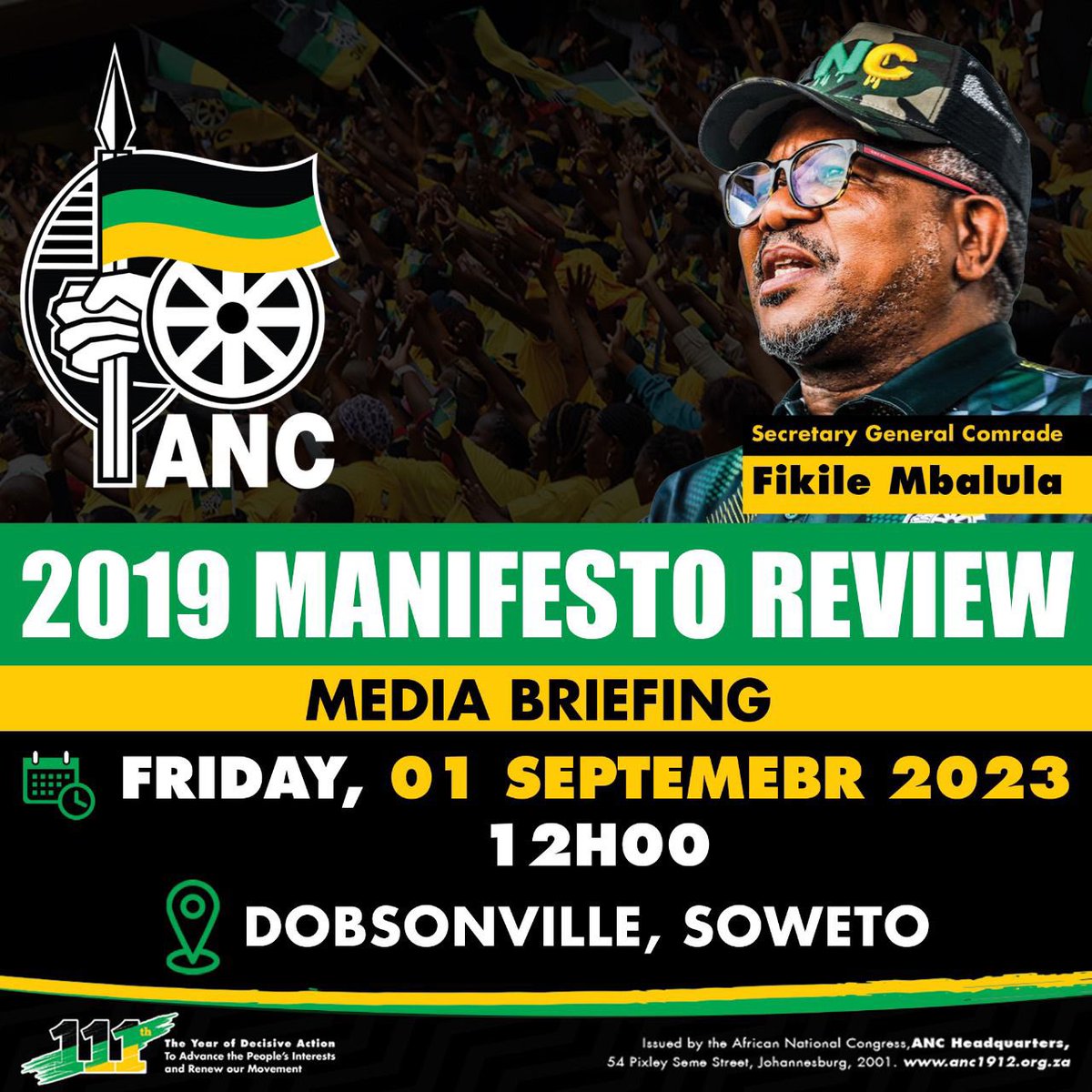 ANC SECRETARY GENERAL | Fikile Mbalula tweet media