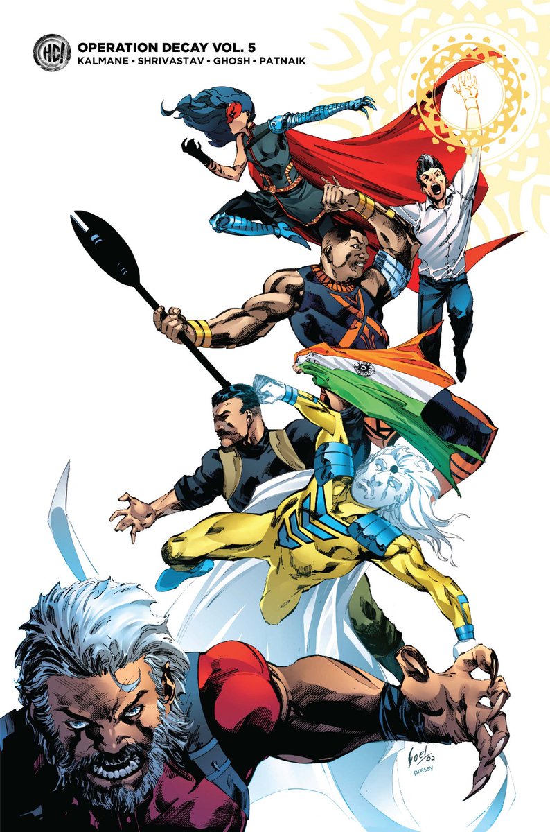 HolyCowEnt's tweet photo. The grand finale of our mega #crossoverevent is here. The entire #hcverse unites for a common cause. Some stories will end, others will begin anew.

#OperationDecay Vol. 5 is now available with https://t.co/QZ6L0tE1lp &amp; https://t.co/BmdPunHWfZ

Cover: Vivek Goel &amp; @Pressinator https://t.co/KPS69JvOQw