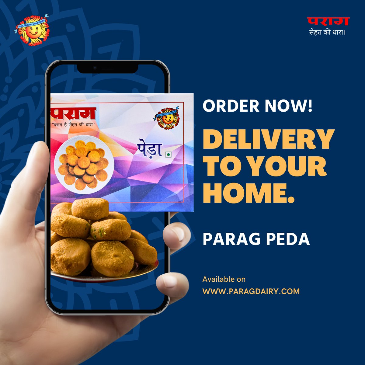 paragmilkup's tweet photo. Treat yourself to the exquisite delight of our Peda.
#peda #pedasweets #sweets #sweetbite #pedadelicious #delicious #paragpeda #paragmilkup #milk #natural #kushi #Bhel #INDvPAK #Jawan #fresh #healthy #goodmood #goodfood #healthytreat #tastemebest https://t.co/l339sHTySm