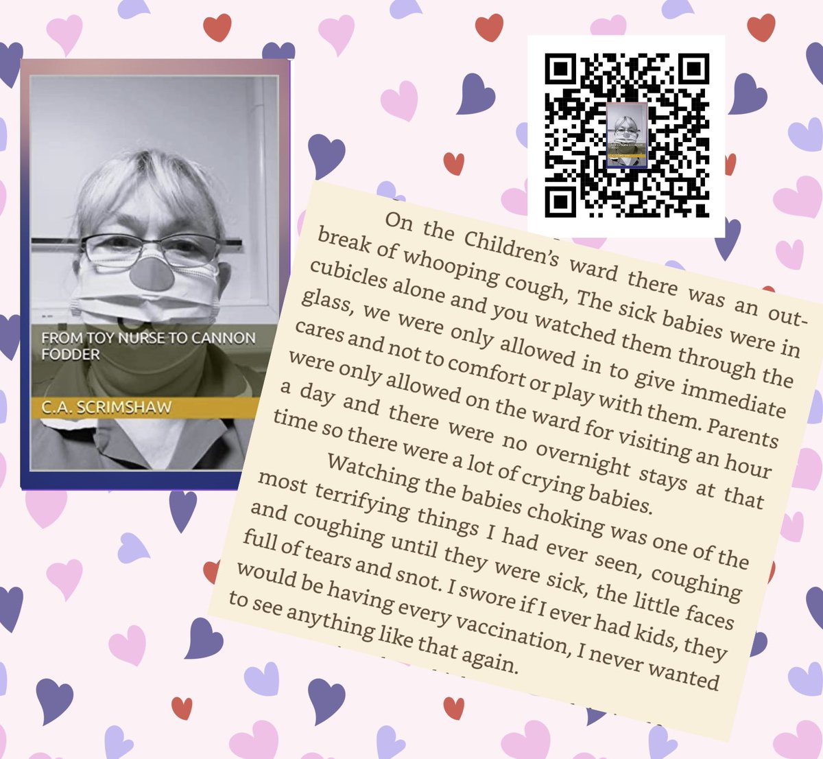ca_scrimshaw's tweet photo. #nurses #nursehistory #memoir #Kindleunlimited #readitfree #readerscommunity #booklovers
https://t.co/cNm1eL7dpd https://t.co/rYQBAAsZTr