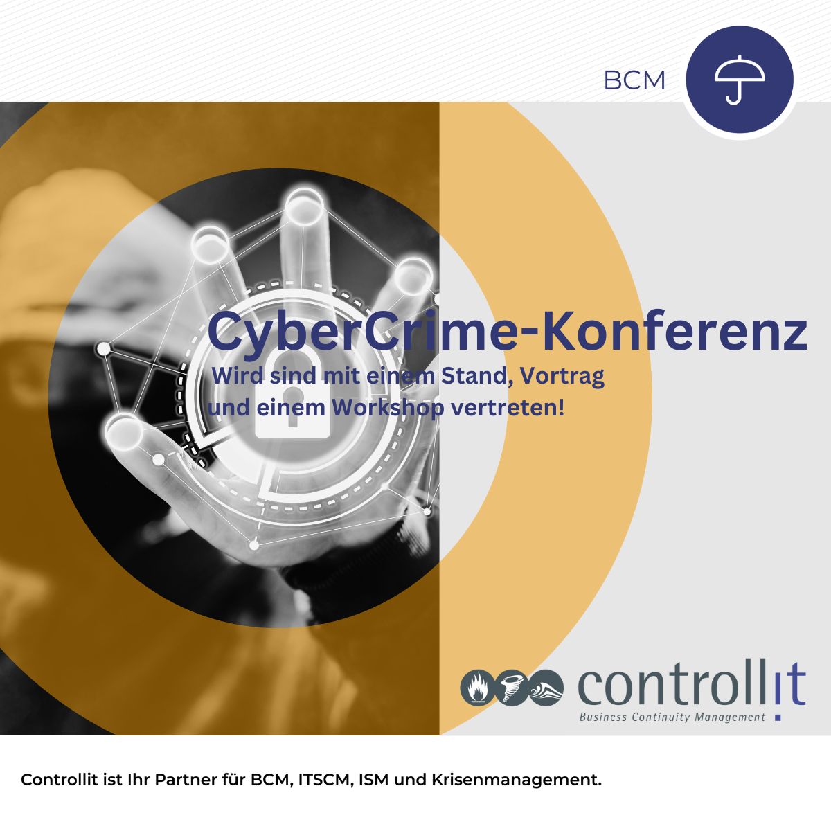 Sei auch Du auf der 3.CyberCrime-Konferenz vom 12. bis zum 13.09.2023 in Berlin dabei!

Wir würden uns freuen! Hier geht es zur Anmeldung: atruvia.de/cybercrime-kon…

#ControllitAG # Berlin #BCM #ITSCM #Krisenmanagement #ISM #Vortrag #Workshop #Netzwerken