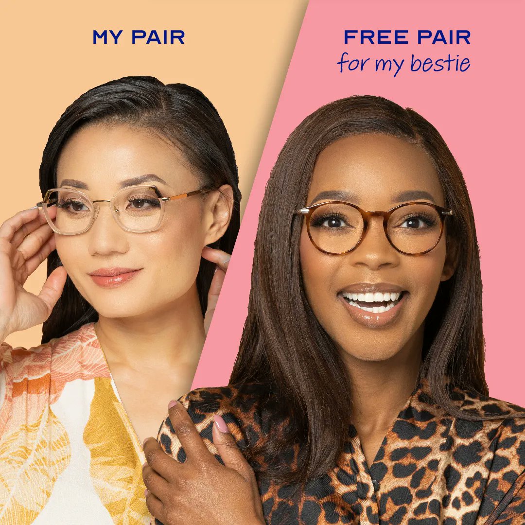 BaywestmallPE's tweet photo. Looking for a new pair of glasses? Summer is on our doorsteps and you and your bestie can usher in summer with a new pair of stylish glasses.
Buy 1 pair of complete glasses and get another pair for your friend FREE.
Book now at #torgaoptical in #BaywestMall. https://t.co/MeMfUTVSiu