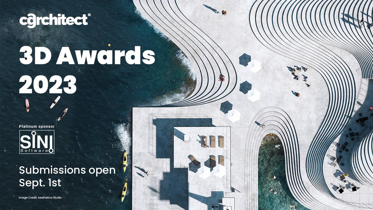 ANNOUNCEMENT

SiNi is proud to be a Platinum Sponsor of the CGArchitect 3D Awards 2023.

Open for entries from the first of September. 
For more information, check out 3dawards.cgarchitect.com

#cgarchitect #3dawards #chaos #sinisoftware #archviz #architectural #visualisation