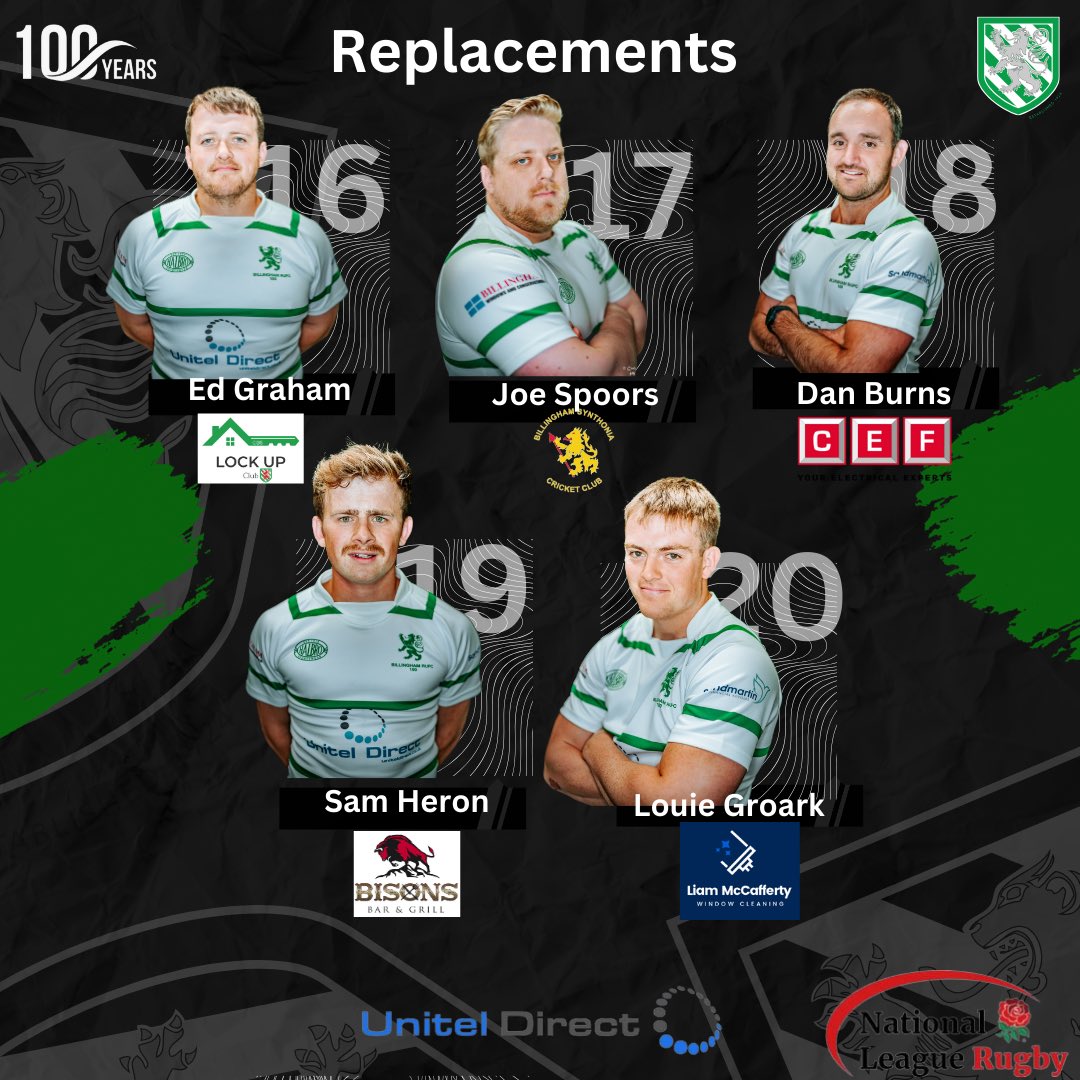 🚨 Here we go‼️ Billinghams first squad of our centenary season 💯 @RotherhamRugby 🆚 Billingham 📅 02/09/23 ⏰ 14:00 📍 Rotherham 🏆 Nat 2 North Let’s gooooo 💚🤍💚🤍 Game info titans-rugby.com/match-day-info… #OSIOS