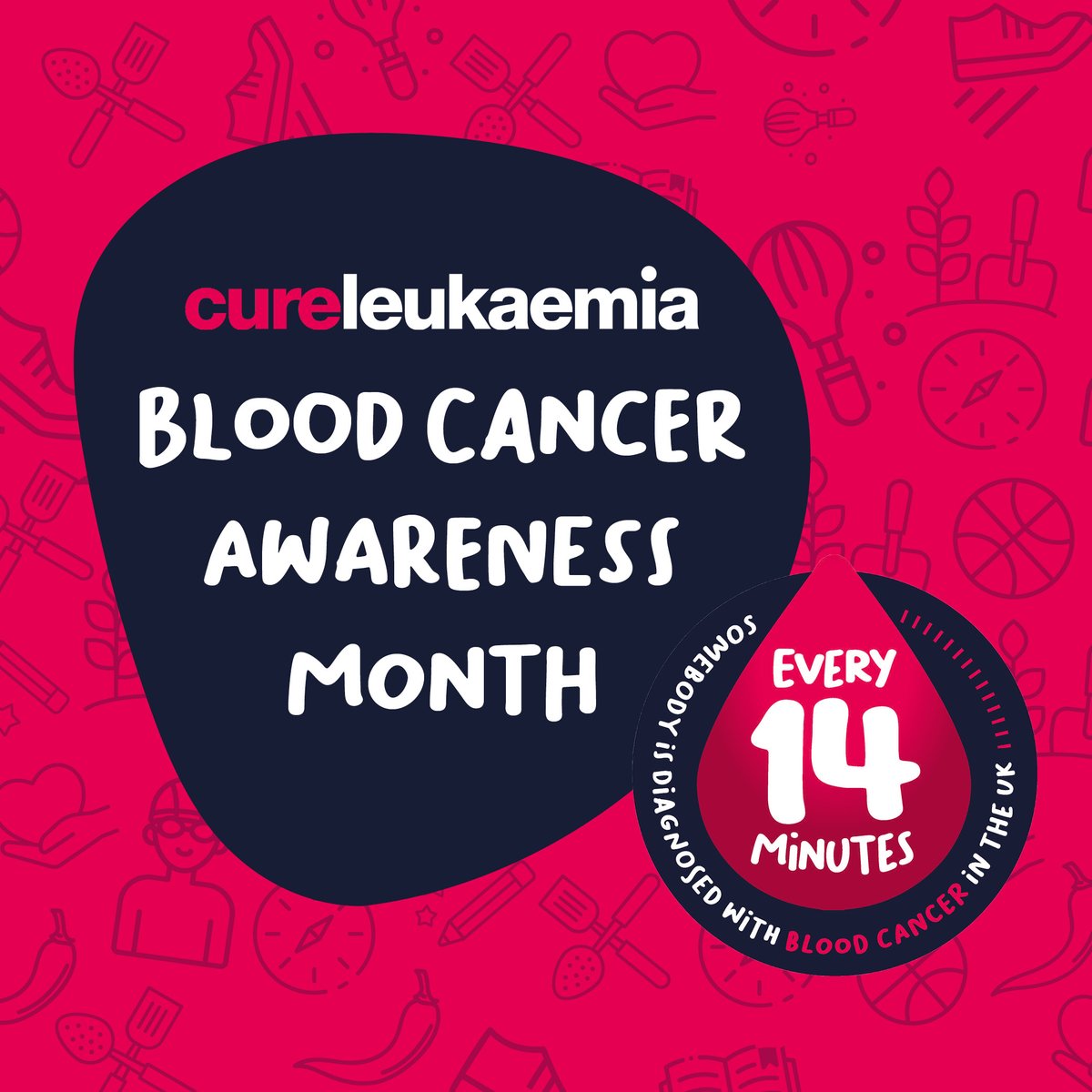 #Leukaemia doesn’t discriminate. It affects people of all ages with one person diagnosed with a form of blood cancer every 𝟭𝟰 𝗺𝗶𝗻𝘂𝘁𝗲𝘀 – that’s over 𝟯𝟳,𝟬𝟬𝟬 every year. It is shaping up to be a big month of news for the charity and we can't wait to spread the word…