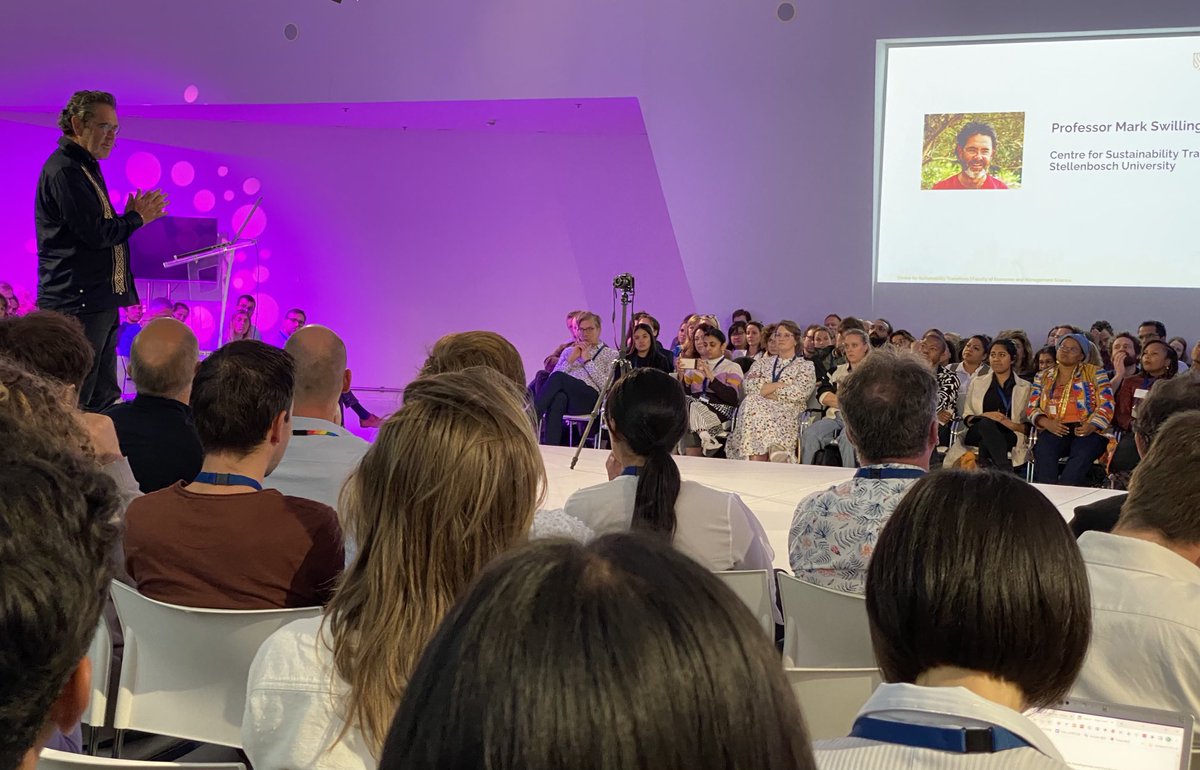 Inspirational keynote by Mark Swilling at the International #Sustainability Transitions #IST2023 conference ⁦@UUCopernicus⁩ Utrecht, the Netherlands 👏👏👏