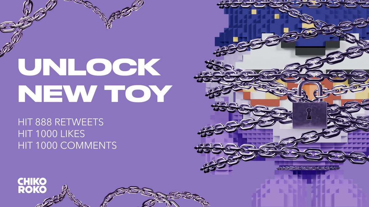 🔐 NEW TOY IS LOCKED 🔐

🔥 Unlock the toy and claim it! 

🤫Code:
888 retweets
1000 likes
1000 comments

⚡️Hurry up!