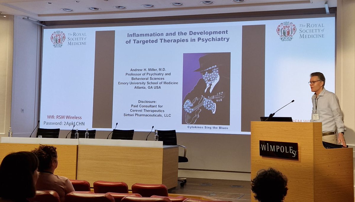 ⭐️In the third and final Keynote Lecture of #ISPNE2023, Professor of Psychiatry and Behavioral Sciences @EmoryMedicine @AndyMillerLab talks inflammation and the development of targeted treatments in psychiatry🔥@ISPNE @RoySocMed @inspirethemind_
