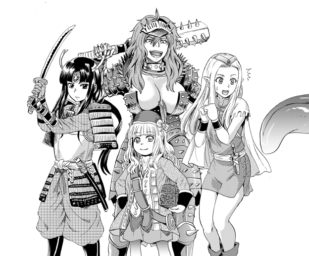 続けて、「迷宮探検競技」の出場者も全員女の子だったら…?」 というイラストです。再掲。 